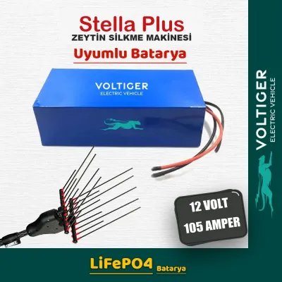 Voltiger 12 Volt 105 Amper (12V 105Ah) LiFePO4 Lityum Batarya — Stella Plus Uyumlu