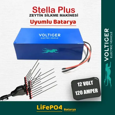Voltiger 12 Volt 120 Amper (12V 120Ah) LiFePO4 Lityum Batarya — Stella Plus Uyumlu