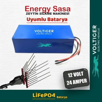 Voltiger 12 Volt 24 Amper (12V 24Ah) LiFePO4 Lityum Batarya — Energy Sasa Uyumlu