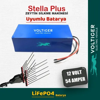 Voltiger 12 Volt 54 Amper (12V 54Ah) LiFePO4 Lityum Batarya — Stella Plus Uyumlu