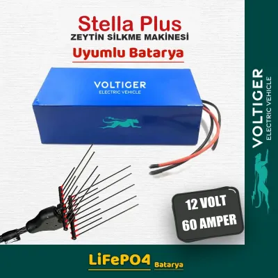 Voltiger 12 Volt 60 Amper (12V 60Ah) LiFePO4 Lityum Batarya — Stella Plus Uyumlu