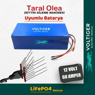 Voltiger 12 Volt 60 Amper (12V 60Ah) LiFePO4 Lityum Batarya — Taral Olea Uyumlu