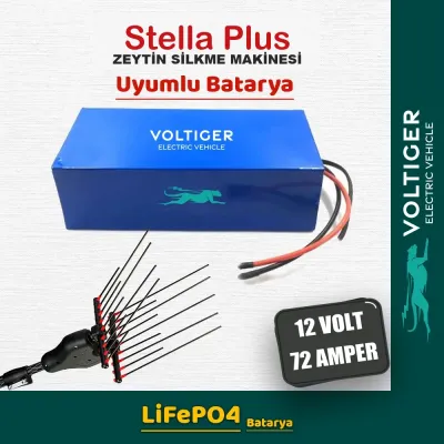 Voltiger 12 Volt 72 Amper (12V 72Ah) LiFePO4 Lityum Batarya — Stella Plus Uyumlu