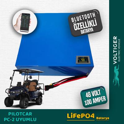 PilotCar PC-2 48 Volt 100 Ah LiFePO4 Smart Bluetooth Özellikli Batarya