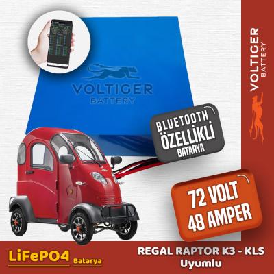 Regal Raptor K3-KLS 72 Volt 48 Ah LiFePO4 Smart Bluetooth Özellikli Batarya