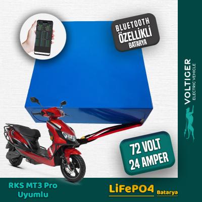 RKS MT3 PRO 72 Volt 24 Ah LiFePO4 Smart Bluetooth Özellikli Batarya