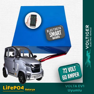 Volta EV1 72 Volt 60 Ah LiFePO4 Smart Bluetooth Özellikli Batarya