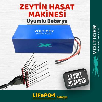 Voltiger 12 Volt 30 Amper (12V 30Ah) LiFePO4 Lityum Batarya — Zeytin Silkme Makinesi Bataryası