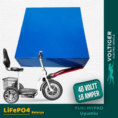 YUKI MYPAD 48 Volt 18 Ah LiFePO4 Batarya