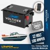 12 Volt 100 Ah LiFePO4 Marin Bataryası-Bluetooth Özellikli-Metal Premium Kasa