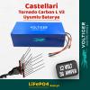 Voltiger 12 Volt 36 Amper (12V 36Ah) LiFePO4 Lityum Batarya — Castellari Tornado Carbon L V3 Uyumlu