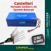 Voltiger 12 Volt 75 Amper (12V 75Ah) LiFePO4 Lityum Batarya — Castellari Tornado Carbon L V3 Uyumlu